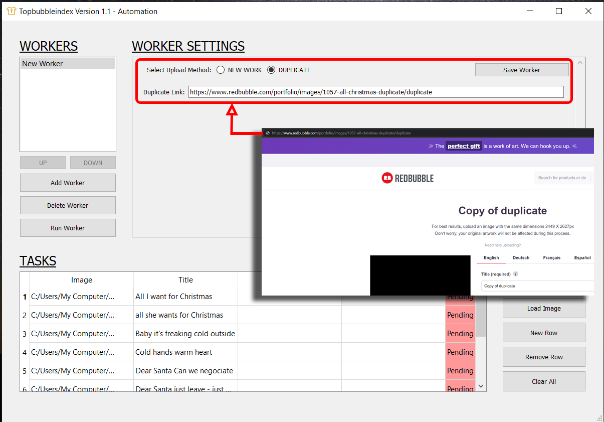 Topbubbleindex duplicate task