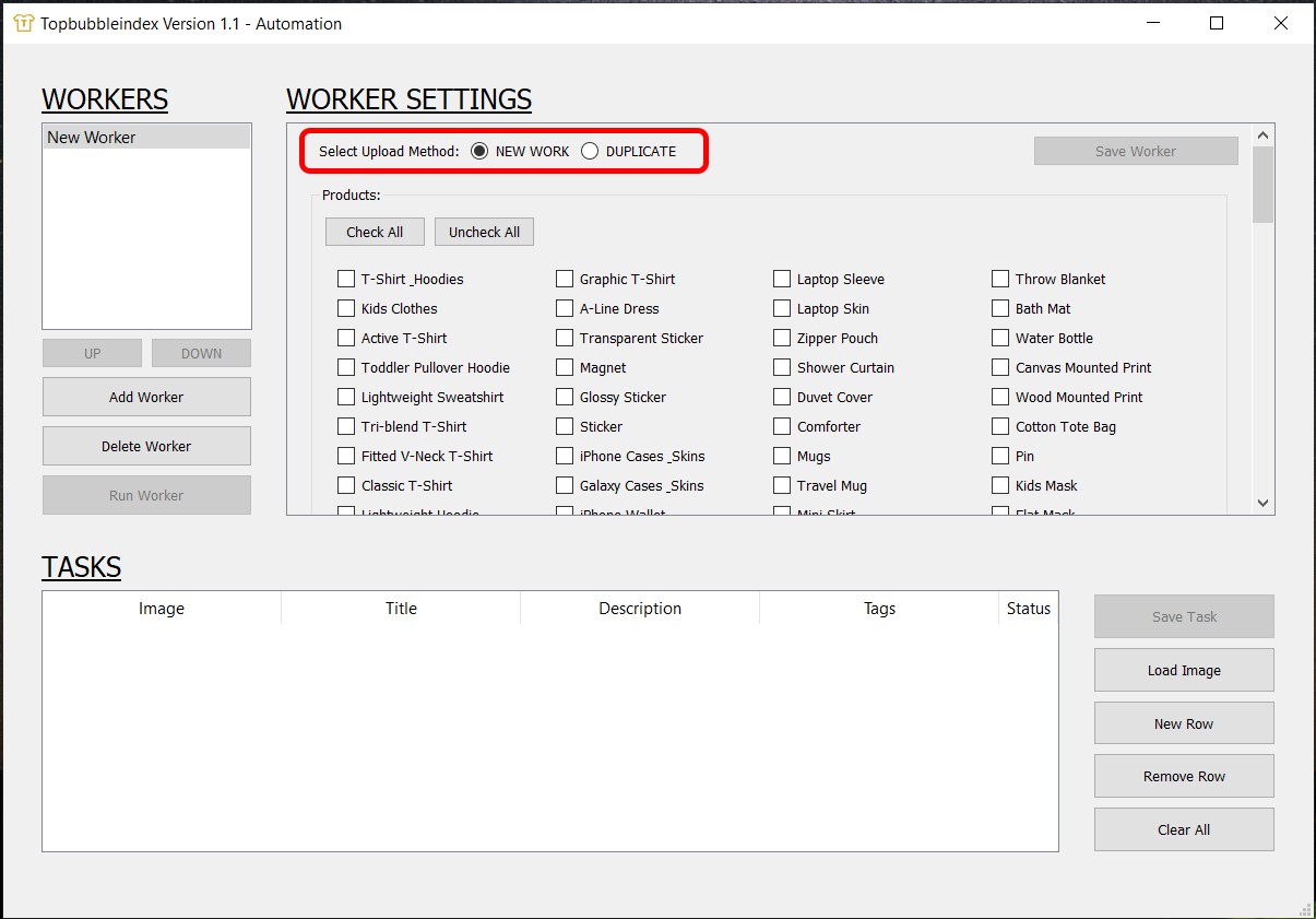 Topbubbleindex method option