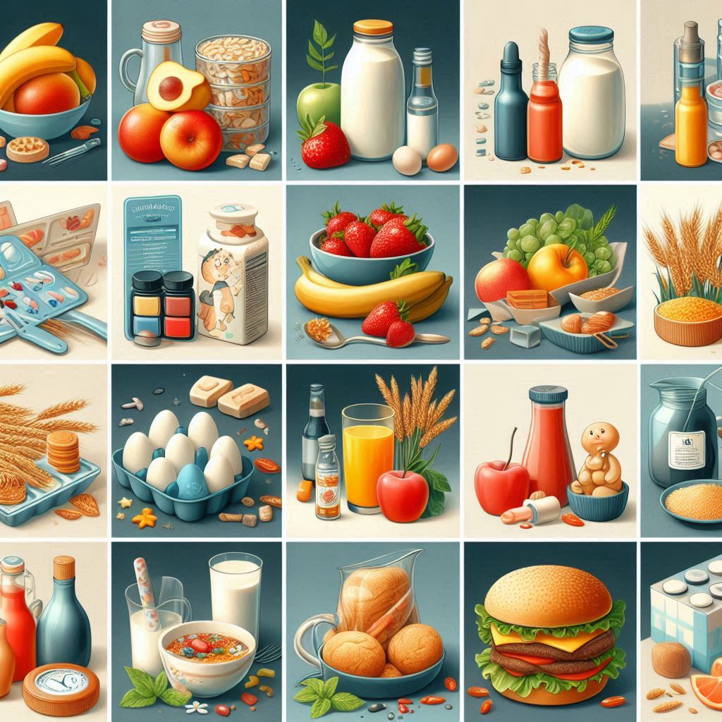 A collage of images featuring examples of food items, cosmetics, and other regulated products commonly sold on Etsy.